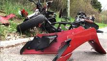 Verkehrsunfall auf K&ouml;nigsbacher Landstra&szlig;e: Rollerfahrer schwer verletzt