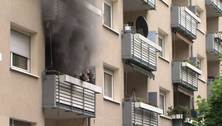K&uuml;chenbrand: Dichter Rauch in der  Pfl&uuml;gerstra&szlig;e