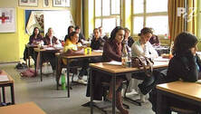 Alfons-Kern-Schule am Tag der Amok-Drohung