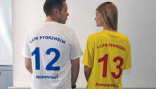 So sieht das Trikot des neuen Vereins 1. CfR Pforzheim aus
