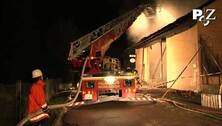 Scheune brennt in Lomersheim ab