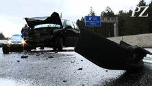 Massenkarambolage auf der A8 bei Pforzheim-S&uuml;d