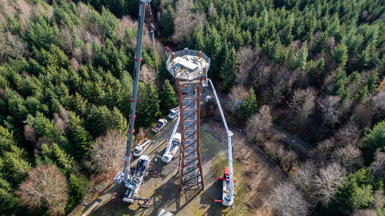 Demontage Hohe Warte