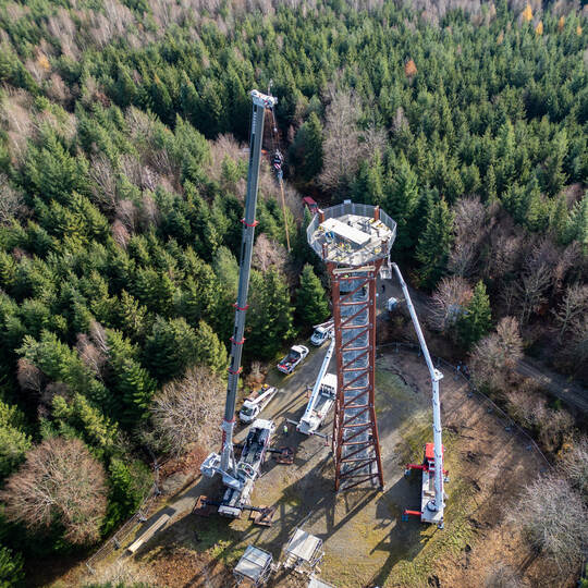 Demontage Hohe Warte