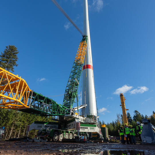 Windpark Kälbling Baustellenbegehung