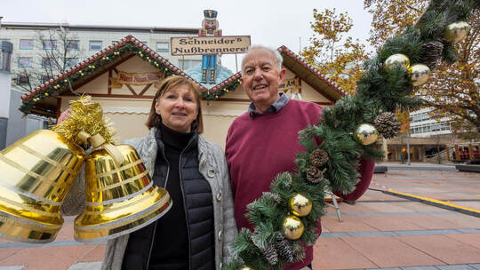 Aufbau Weihnachtsmarkt Mittelaltermarkt