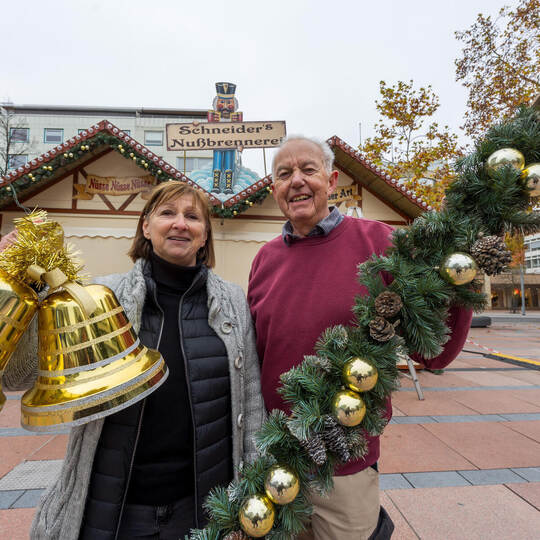 Aufbau Weihnachtsmarkt Mittelaltermarkt