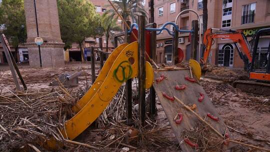 Nach Überschwemmung in Spanien