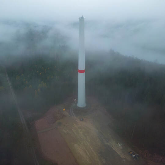 Windpark Kälbling Baufortschritt