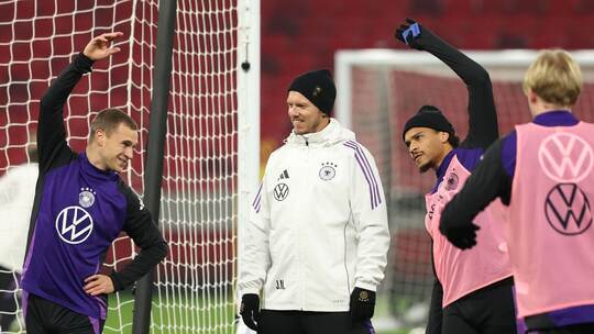 Vor dem Spiel Ungarn - Deutschland