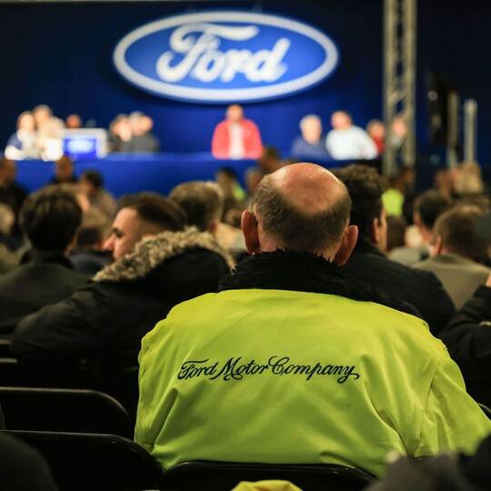 Betriebsversammlung bei Ford in Köln
