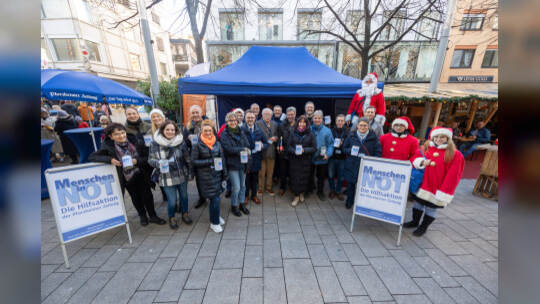 Menschen In Not Spendenaktion Innenstadt