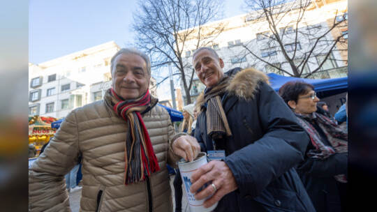 Menschen In Not Spendenaktion Innenstadt