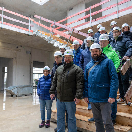 Baustellenbegehung Kita Bibliothek Birkenfeld