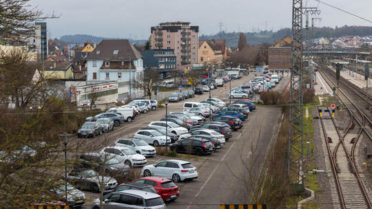 Mühlacker Parkplatz am Bahnhof