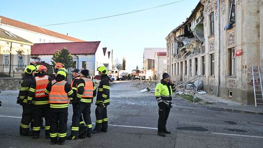 Explosion in einem Wohnhaus im tschechischen Znojmo