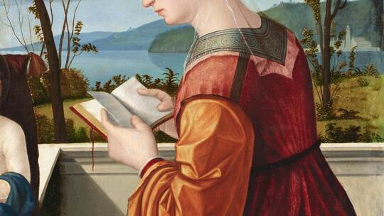 Carpaccios „Lesende Maria“ (um 1505/1510) hat nichts Mittelalterliches. National Gallery of Art, Washington,Samuel H. Kress Coll