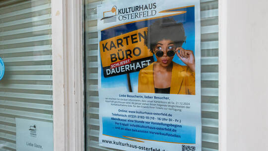 Im Kulturhaus Osterfeld kann man Tickets ab sofort nicht mehr im Kartenbüro kaufen. Wie sieht es bei anderen Veranstaltern vor O Kartenbüro Osterfeld Schließt