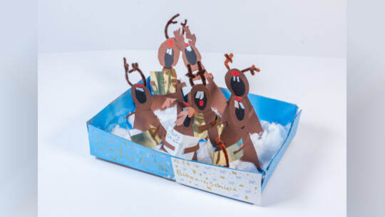 Weihnachtsbasteln Bohrainschule Klasse 5B