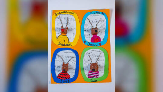 Weihnachtsbasteln Bohrainschule Klasse 7C