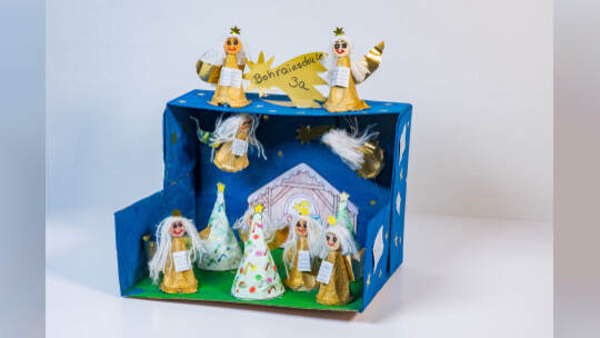 Weihnachtsbasteln Bohrainschule Klasse 3A