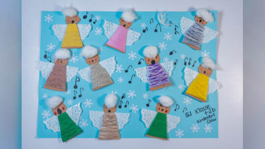 Weihnachtsbasteln Kinderdorf Calw SLI Klasse 1-2B