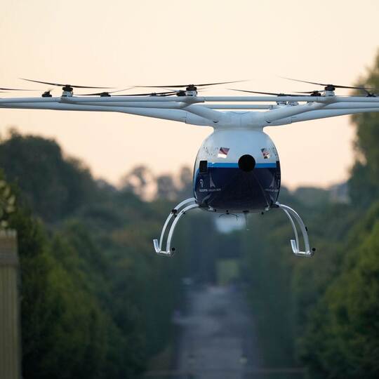 Testflüge der Flugtaxis von Volocopter