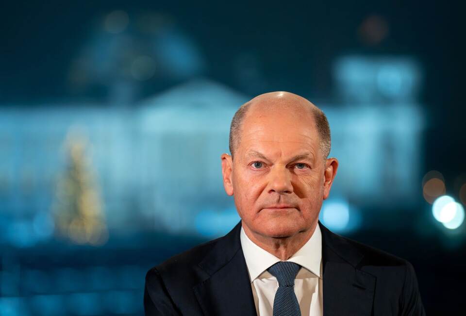 Aufzeichung der Neujahrsansprache von Bundeskanzler Scholz