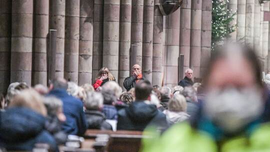 Protest im Freiburger Münster Protest im Freiburger Münster