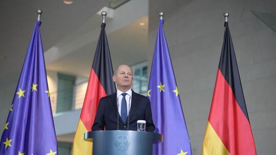 Bundeskanzler Scholz gibt Pressestatement