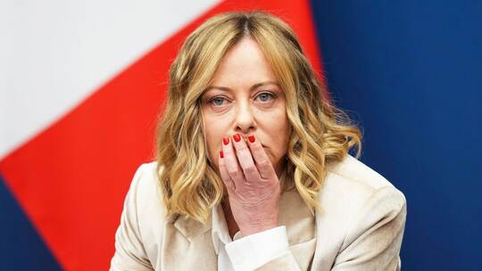 Pressekonferenz von Italiens Ministerpräsidentin Meloni Pressekonferenz von Italiens Ministerpräsidentin Meloni