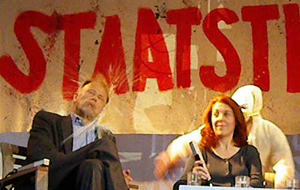 Wurfattacke gegen Trittin Wurfattacke gegen Trittin