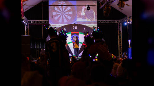 Darts Turnier Kieselbronn Stimmung