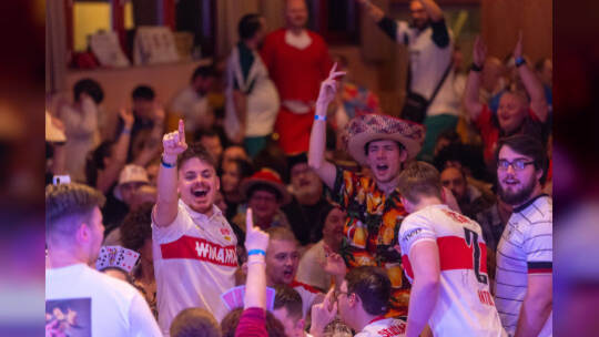 Darts Turnier Kieselbronn Stimmung