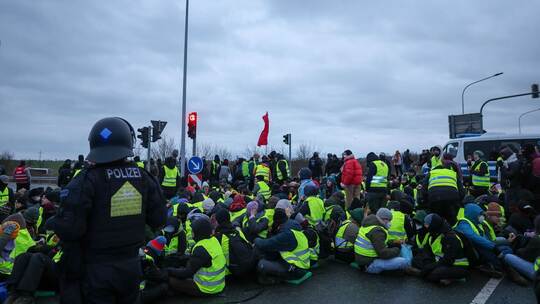AfD-Parteitag Riesa - Proteste AfD-Parteitag Riesa - Proteste