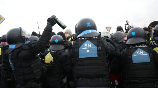 AfD-Parteitag Riesa - Proteste AfD-Parteitag Riesa - Proteste