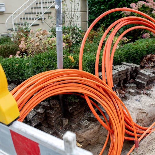 Glasfaserausbau mit Leerrohren
