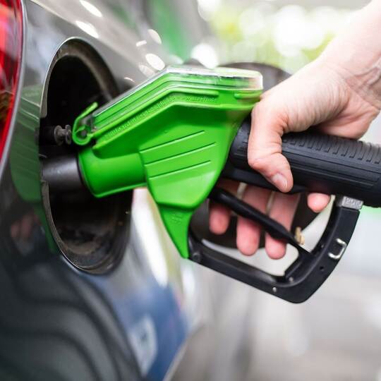 An der Tankstelle
