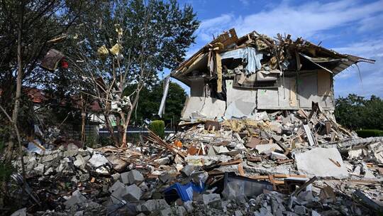 Reihenhaus in Memmingen eingestürzt Reihenhaus in Memmingen eingestürzt
