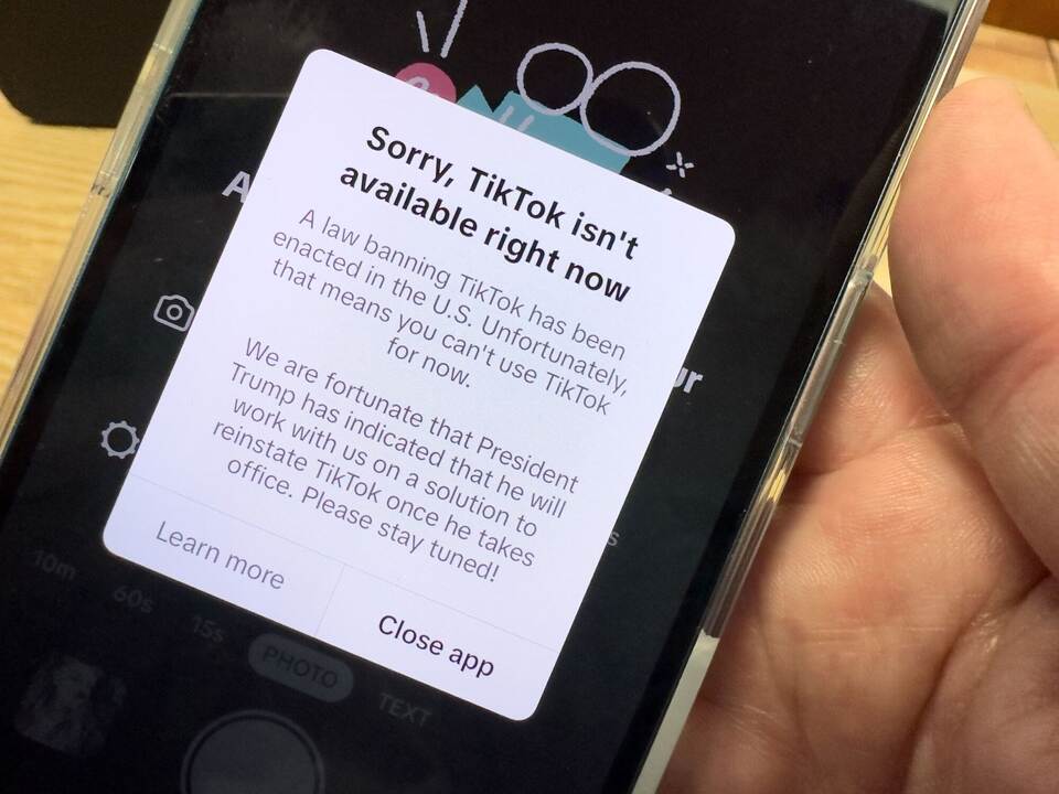 Video-App Tiktok stellt Betrieb in den USA ein Video-App Tiktok stellt Betrieb in den USA ein