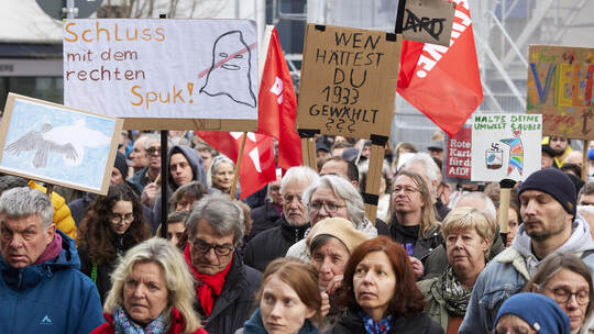 Demonstration "Rechte Hetze und Gewalt Stoppen".
