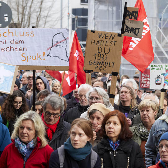 Die Demo „Rechte Hetze und Gewalt stoppen“ 2024. Tilo Keller Demonstration "Rechte Hetze und Gewalt Stoppen".
