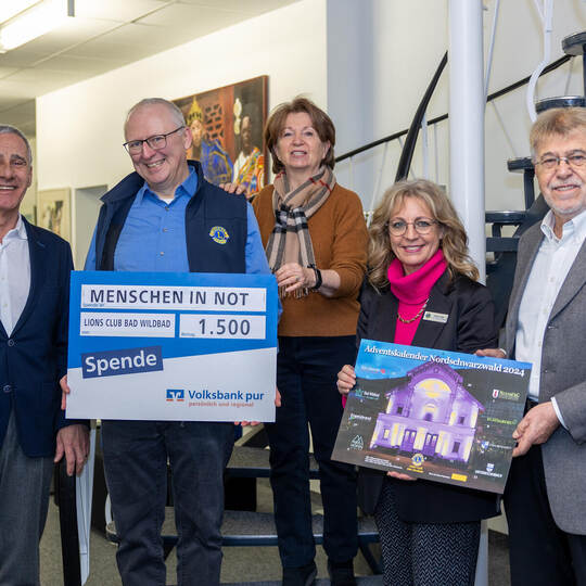 Spende Lions Bad Wildbad Menschen in Not