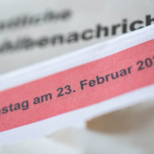 Bundestagswahl 2025 - Wahlbenachrichtigung