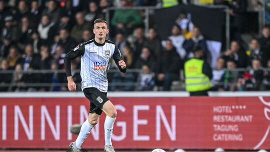 Nöttingen, Stuttgarter Kickers, Ulm, zur neuen Saison dann Berlin: Niklas Kolbe aus Ellmendingen. Foto: Eibner GER, SSV Ulm 1846 vs. SpVgg Greuther Fuerth, Fussball, 2. Bundesliga, Spielzeit 2024/2025, 01.12.2024