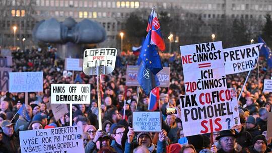 Proteste in Bratislava