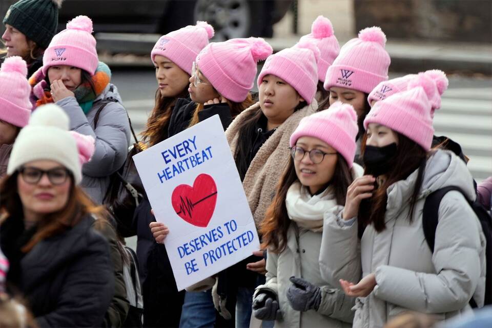 Trump lässt sich von Abtreibungsgegnern feiern Trump lässt sich von Abtreibungsgegnern feiern
