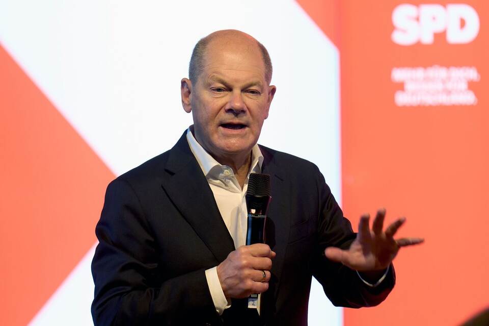 Wahlkampfauftritt des Bundeskanzlers in Saarbrücken