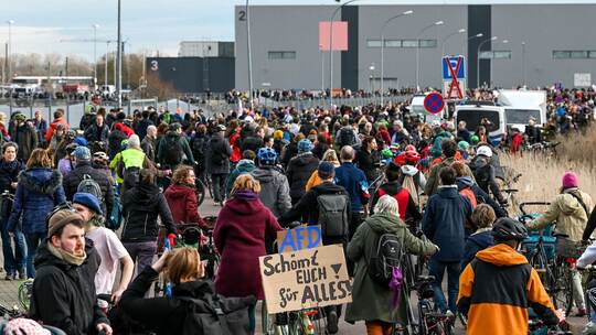 Wahlkampf AfD - Halle (Saale)