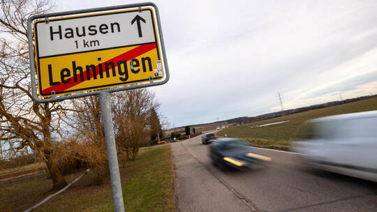 Kreisstraße Lehningen Hausen